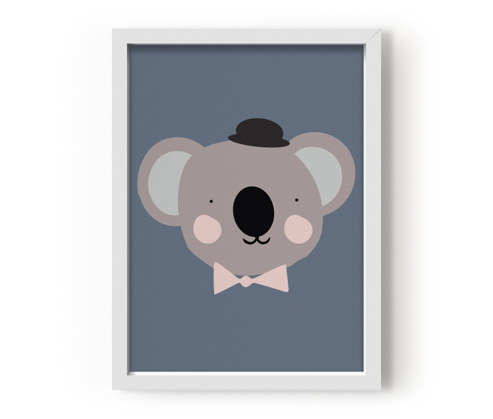 EEF Lillemor Poster Lovely Animals – Sir Koala 29.7x42