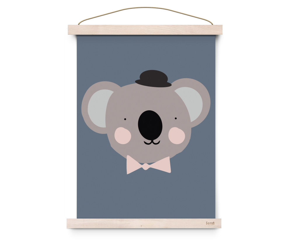 EEF Lillemor Poster Lovely Animals – Sir Koala 29.7x42